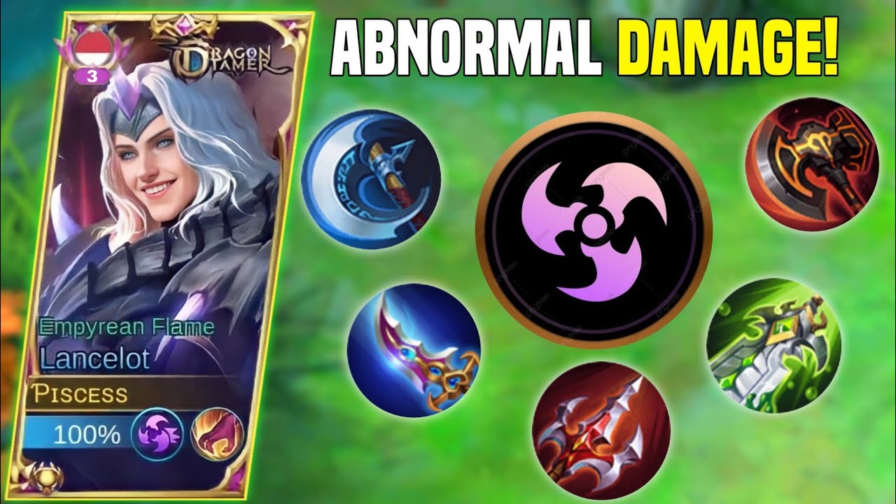 LANCELOT FREESTYLE KILL! ABNORMAL DAMAGE! TOP GLOBAL LANCELOT -MLBB