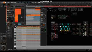 Bitwig 4.2 Beta, we can build poly sequencers