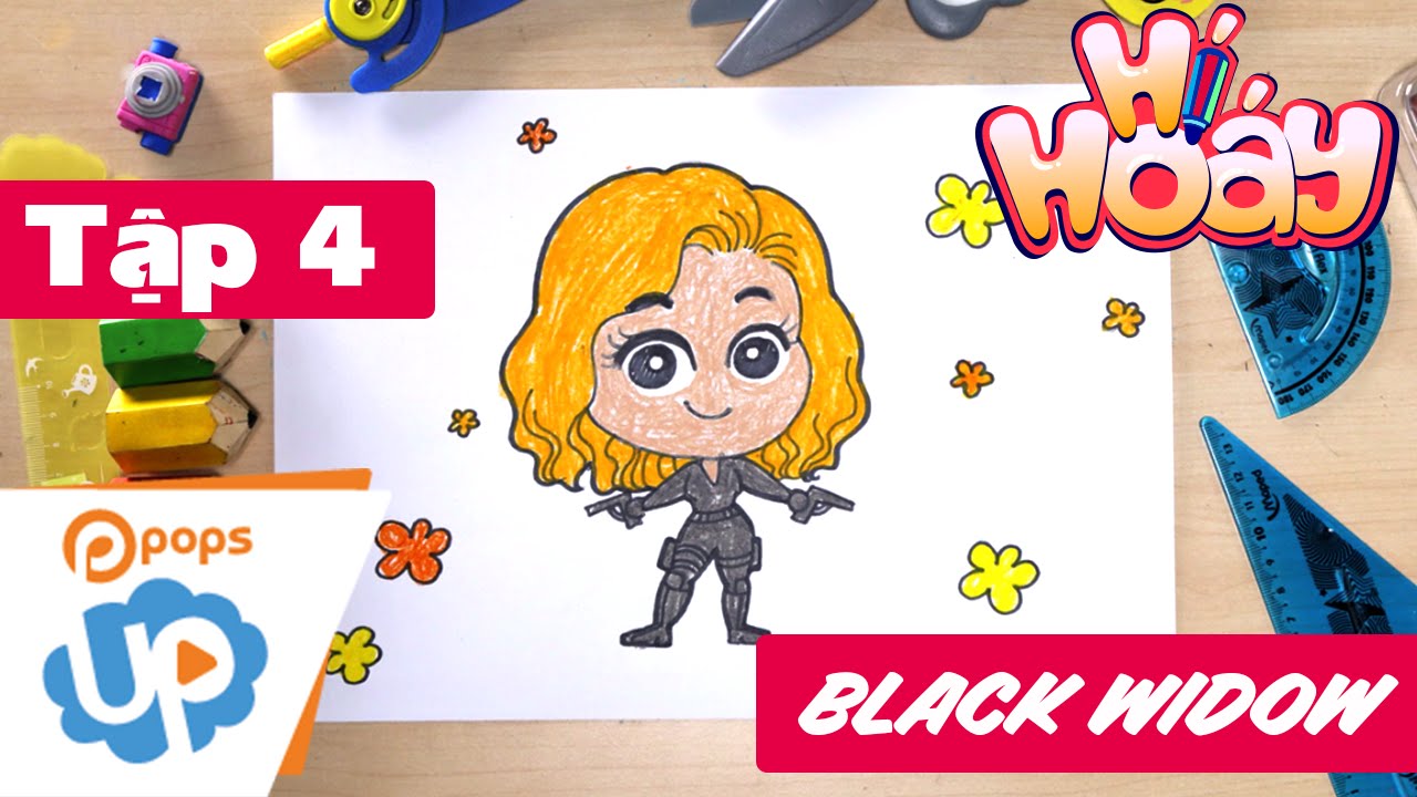 Cute drawings for Black Widow (Chibi)