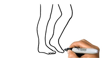 How to DRAW LEGS Easy Step by Step for beginners