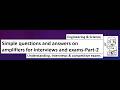 Simple questions and answers on amplifiers for interviews and exams-Part-2