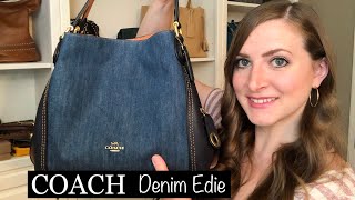 REVIEW* Coach Denim Edie! Pros/Cons, What Fits, Mod Shots - YouTube