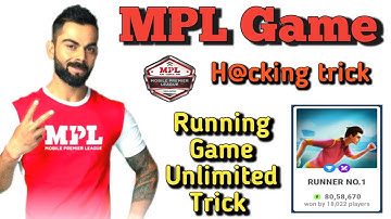 MPL Running Game Unlimited Tricks | how to play MPL game | MPL game hacking tricks | MPL kaise khele