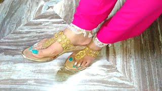 My old footwear collection golden footware || unique footwear || latest design footwear || footwea