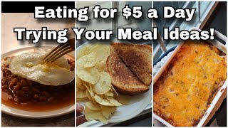 Eating for $5 a Day from Dollar General | Trying Your Suggestions! What I Ate Today | Day 3
