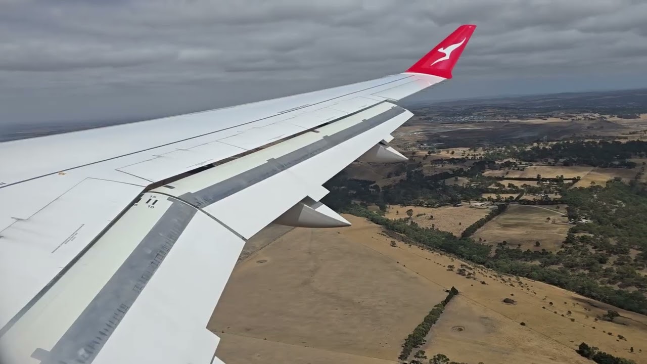 QantasLink Airbus A220 Landing at Melbourne Tullamarine International Airport 