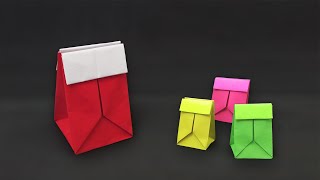 How to make a Paper Gift Bag / Box - Easy Origami Tutorial by Easy Origami and Crafts 10,289 views 3 months ago 5 minutes, 41 seconds