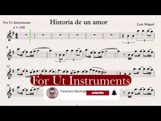 Historia de un amor - Luis Miguel - Ut instruments class=