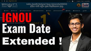 IGNOU June 2025 Exam Date Extended !