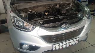 ПЕРВЫЙ ЗАПУСК ДВИГАТЕЛЯ HYUNDAI IX35 (G4NA), после капремонта. (пробег 115 тыс.)