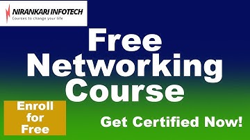 FREE NETWORKING COURSE WITH CERTIFICATION | ENROLL FOR FREE NOW | GET CERTIFIED
