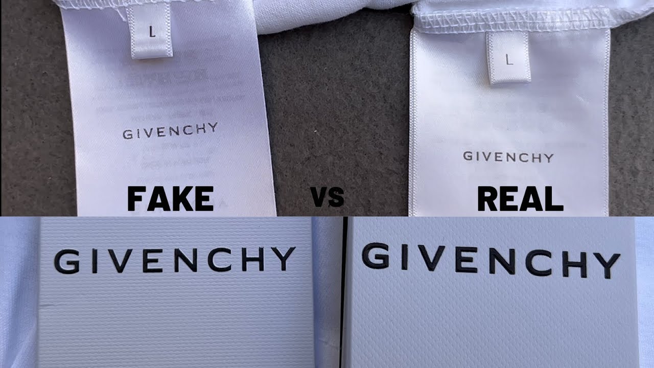 Fake vs Real Givenchy T shirt / How to spot fake Givenchy T shirt - YouTube