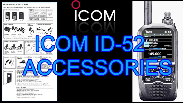 ICOM ID-52 Accessories