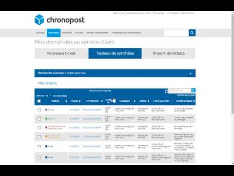 Chronopost : Service client en ligne