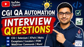 CGI QA Automation Interview Questions & Answers | Selenium Interview 2026 #interviewquestions