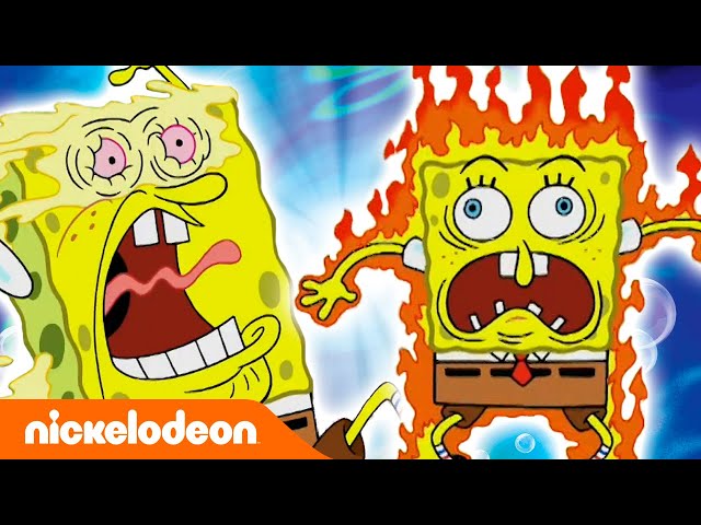 SpongeBob SquarePants | Nasib Buruk SpongeBob | Nickelodeon Bahasa class=