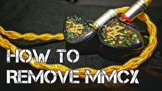 How to remove / detach MMCX connection cable from In Ear Monitor