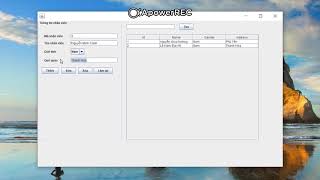 Java Swing With JTable on Window