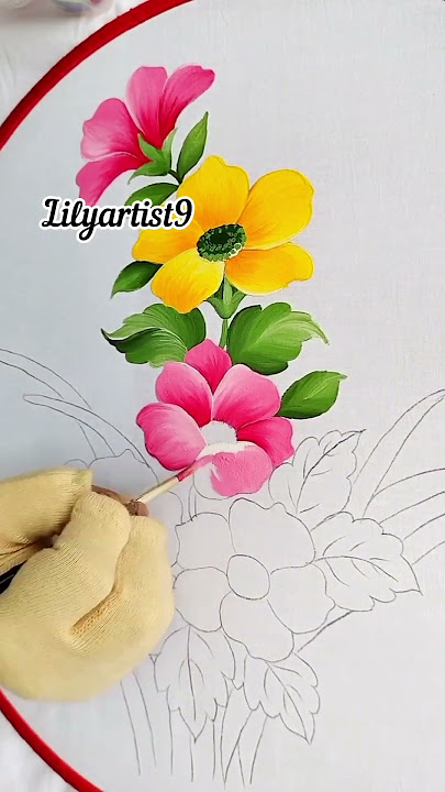 Fabric painting on cloth for beginners #fabricpainting