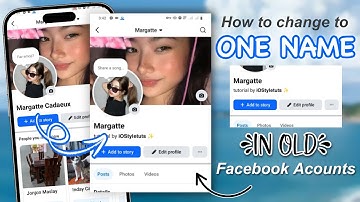 How to set to ONE NAME in Facebook Account (2025)