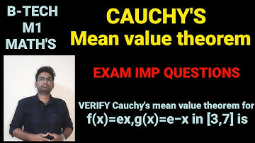 B-TECH|M1|VERIFY CAUCHY