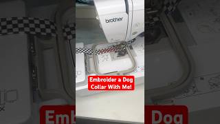 Embroider A Dog Collar With Me #asmr #diy #dogcollar #handmade #asmrsounds #smallbusiness #dogs
