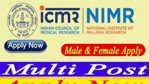 NIMR Recruitment 2021|  SRF |Apply Online | ICMR JOB #job #recruitment #naukri #job2021