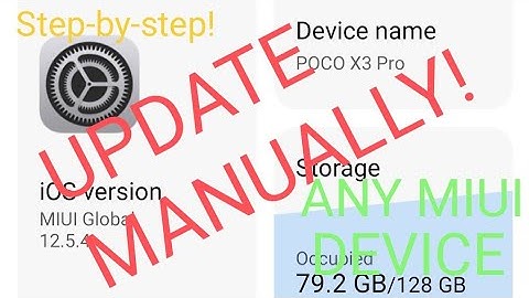HOW TO MANUAL UPDATE ANY MIUI DEVICE | POCO X3 PRO MANUAL UPDATE