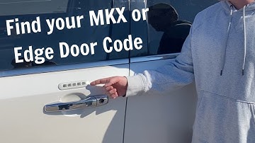How To Find Keypad Door Code Ford Edge Lincoln MKX 2007 - 2014 DIY Keyless Entry Location Retrieve