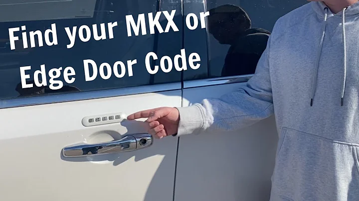 How To Find Keypad Door Code Ford Edge Lincoln MKX 2007 - 2014 DIY Keyless Entry Location Retrieve
