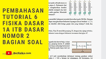 PEMBAHASAN TUTORIAL 6 FISIKA DASAR 1A ITB NOMOR 2 BAGIAN SOAL