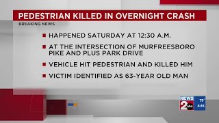 Pedestrian killed in crash on Murfreesboro Pike