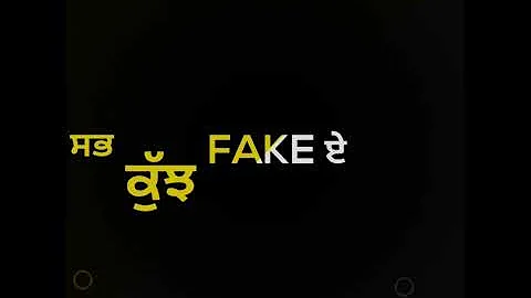 #fakepeople#jaggikhan ll fake people jaggi khan new song whatsapp status Punjabi black background