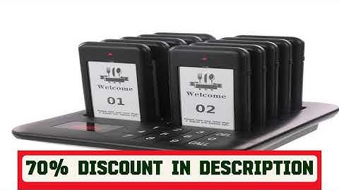 A must-have product! Wireless Restaurant Pager System Guest Customer Waiter Queue Calling Paging B