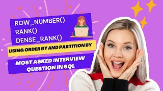 Row_number(),Dense_rank(),Rank() function in SQL | SQL Interview Question | SimpleCodingBy DK