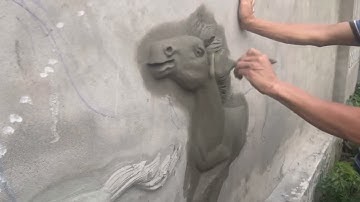 Đắp tranh chủ đề : Mã đáo thành công của Nghệ nhân Nguyễn Hùng