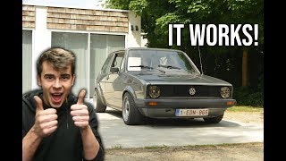 ENGINE SWAP COMPLETE | Volkswagen Golf Mk1 Engine Swap Part 3 Golf Mk1 2 0l 8v Engine Swap Pt 3 Swap Complete