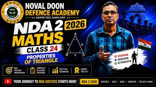 📐 NDA 2 2026 Maths | Properties of Triangle Class 24 by Vivek Sir 💯 | Maths Preparation 2026