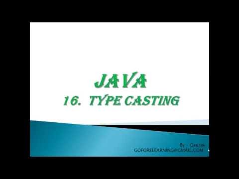 Video: Wie schreibt man Cast in Java?