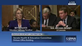 Raw Video: DeVos Reviews Michigan Charter Performance at Confirmation Hearing