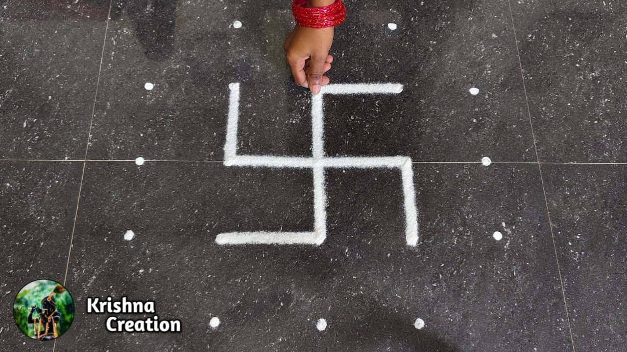 Karthigai madham special padi kolam | 5*3*3 Simple kolam | padi kolam muggulu | beautiful Rangoli