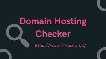 Domain Hosting Checker | Free SEO Tools