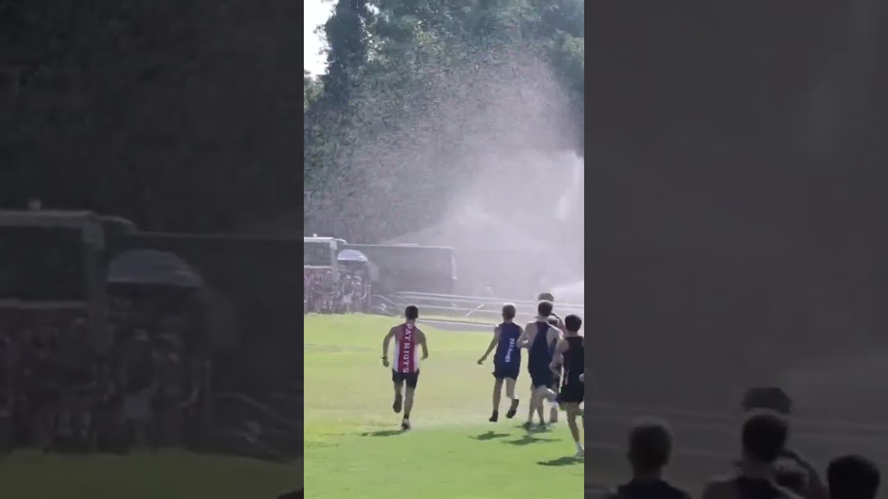 Firehose during a cross country race!