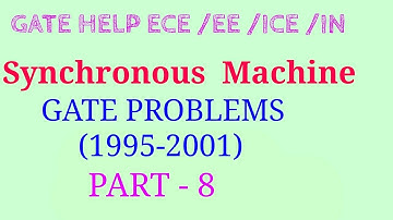 Synchronous  Machine Gate Problems (1995-2001) Part-8