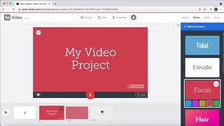 Creating a Video Using Adobe Express (formerly Adobe Spark)