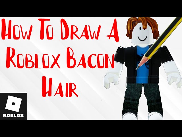 Como desenhar o personagem bacon hair do jogo Roblox com Samuka