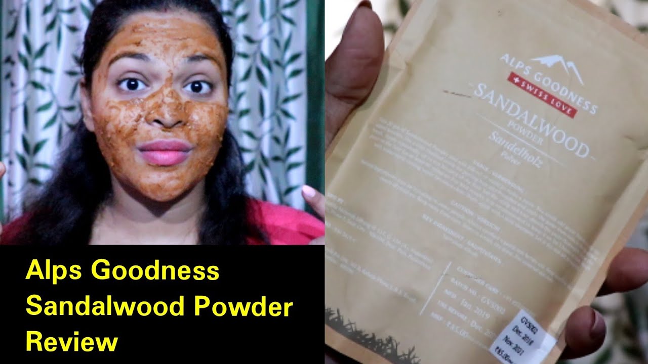 Alps Goodness Sandal Wood Powder Honest Review In Hindi Sandalwood Powder Benefits Youtube