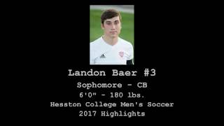 Landon Baer - Hesston College Men's Soccer 2017
