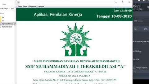 Program APLIKASI PENILAIAN KINERJA PEGAWAI SMPS MUHAMMADIYAH 4 JAKARTA TIMUR BERBASIS JAVA NETBEANS