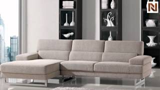 Beige L Shape Fabric Sectional Sofa VGMB1175 from VIG Furniture